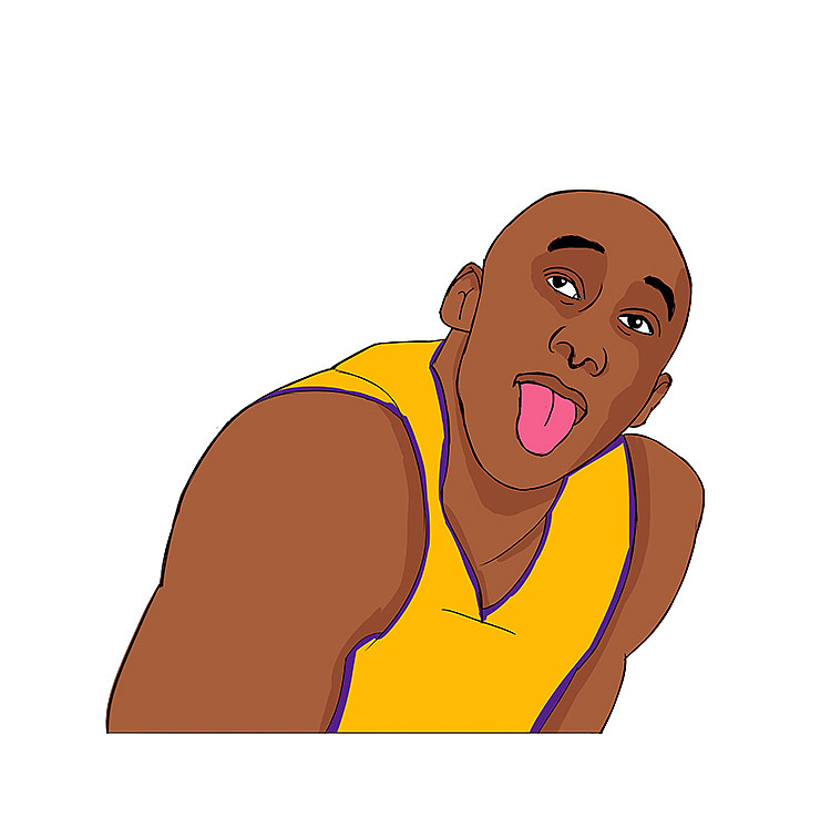 原创NBA插画头像表情