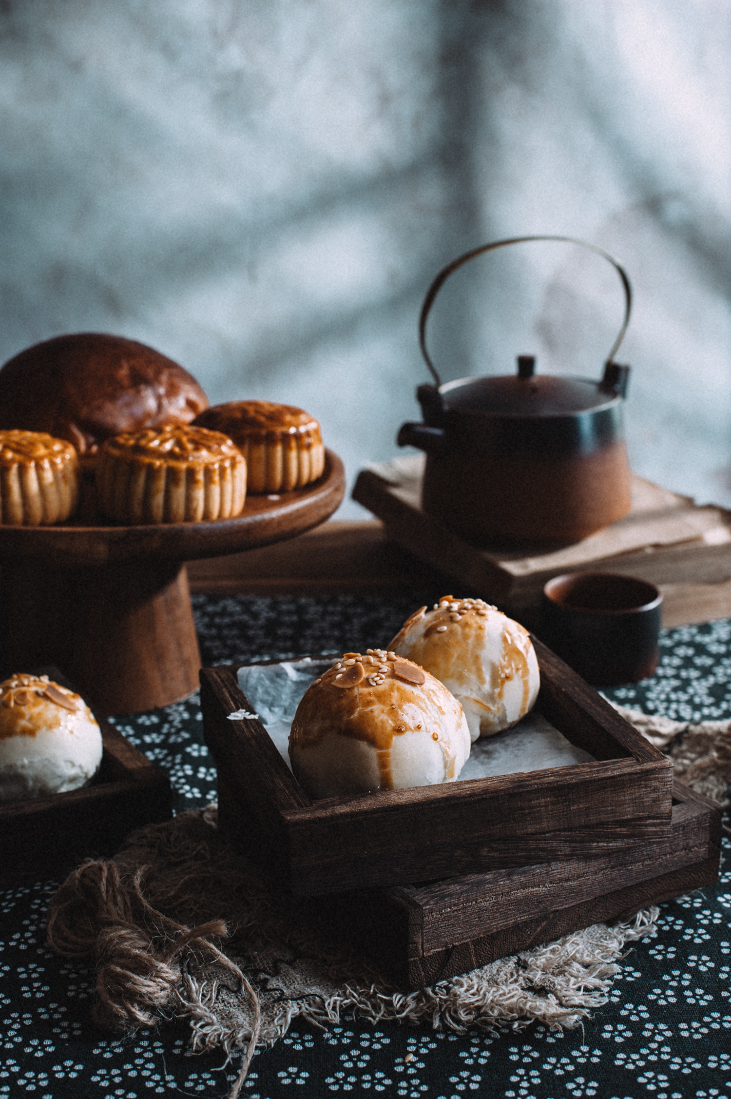 美食静物摄影绿豆酥