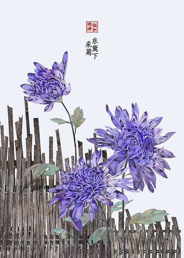 诗词画雅集（二）（图ZMjMyMjUxOTAw） - 商业插画 - 站酷设计师晚安婉子原创素材 - 站酷ZCOOL