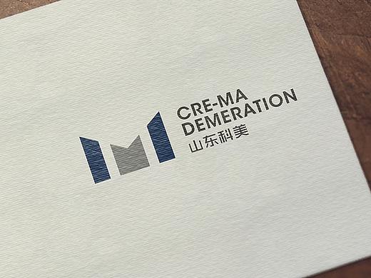 山东科美建筑装饰工程logo设计方案