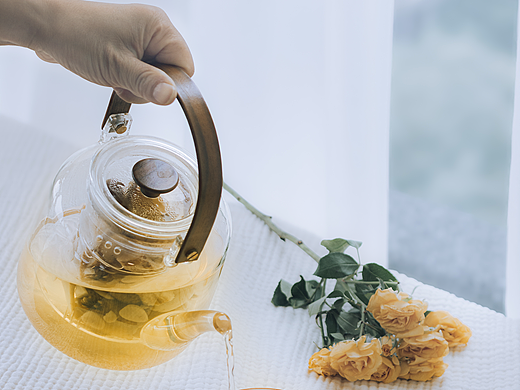 自然光静物摄影：喝茶