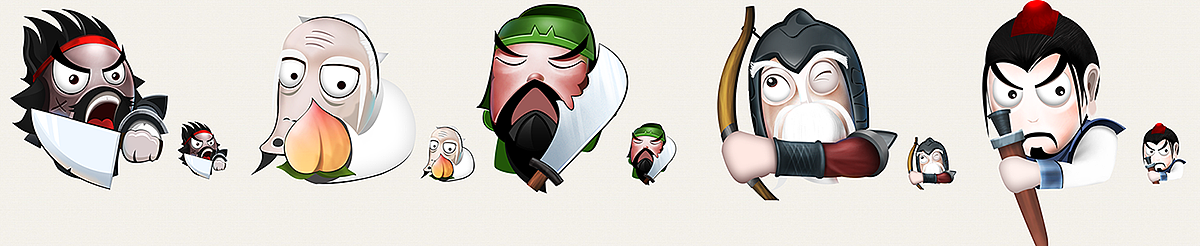 张飞 华佗 关羽 黄忠 刘备 人物设定