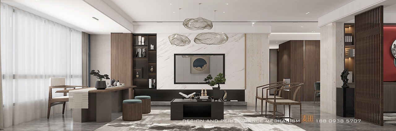 新中式的风格呈现