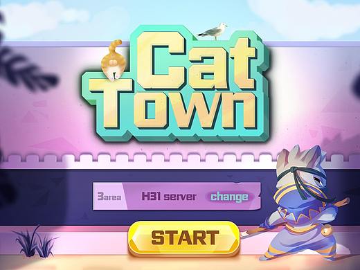 CAT TOWN 游戏界面设计-游戏UI 练习