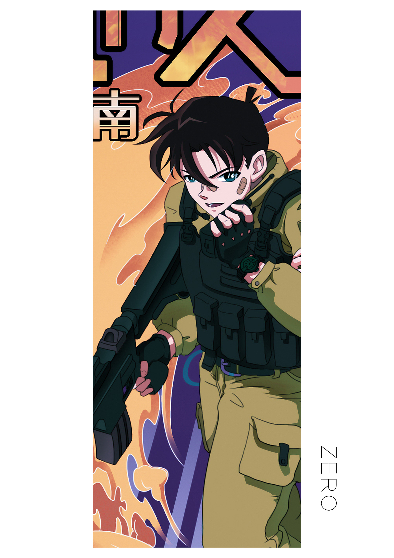 最“Hero”柯南（图ZMTM0NjQxNTE2） - 商业插画 - 站酷设计师南山男孩原创素材 - 站酷ZCOOL