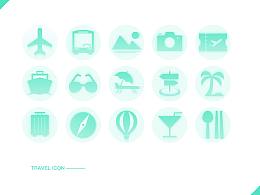 一組旅行的icon