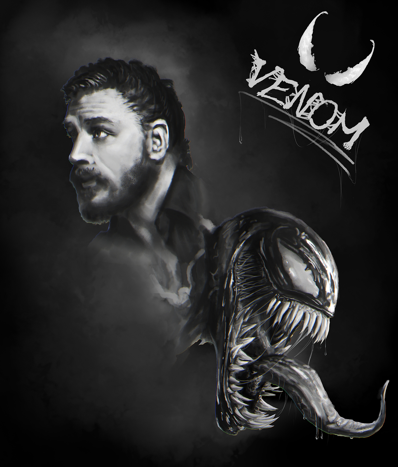 毒液·venom（图ZMTM0NzA5MzY4） - 新锐潮流插画 - 站酷设计师Hell_Cat_23原创素材 - 站酷ZCOOL