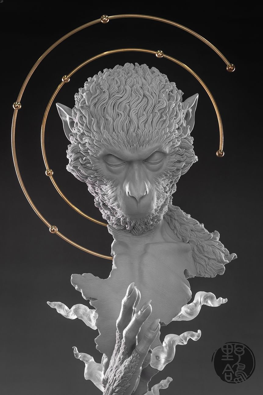 野鸽原创雕塑Gk作品《空》