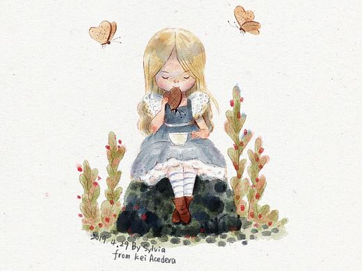 【儿童商业插画】可爱的小女孩