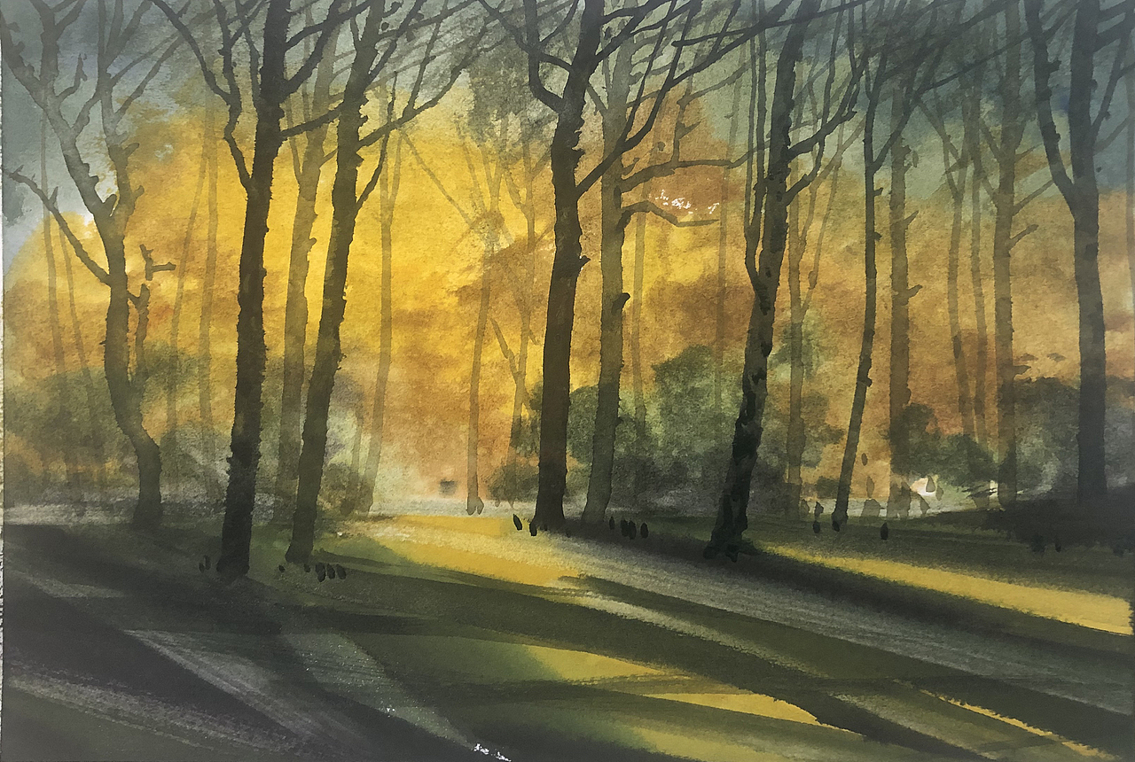 2021 国庆水彩速写