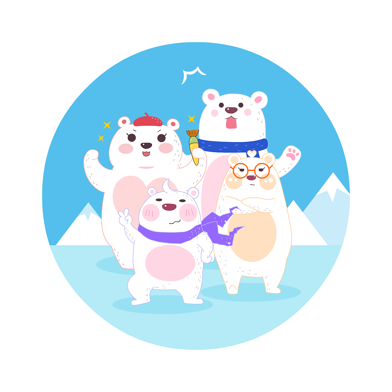 北风那个吹~唉~（图ZODUxNjcxODQ=） - IP形象 - 站酷设计师KK周琪康原创素材 - 站酷ZCOOL