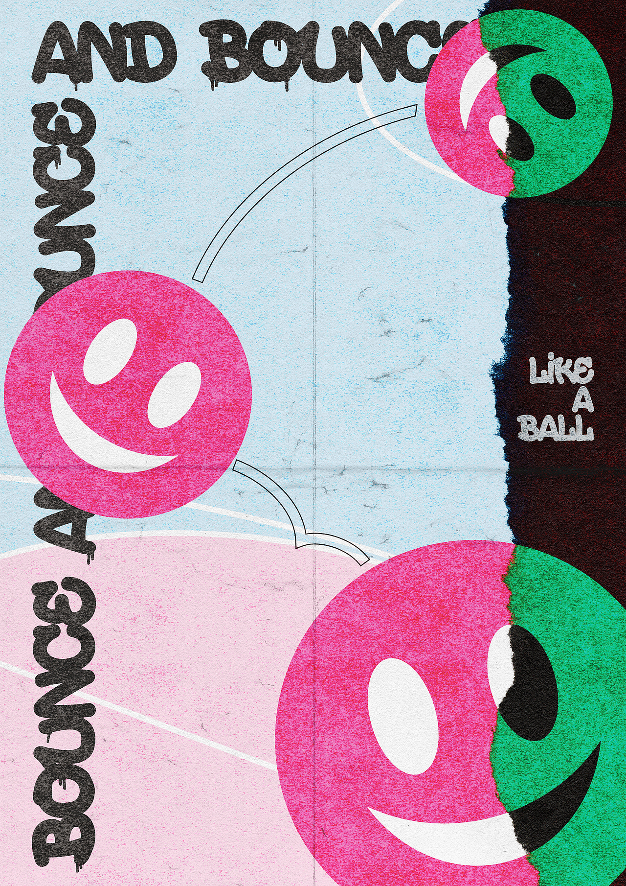 海报设计bouncelikeaball