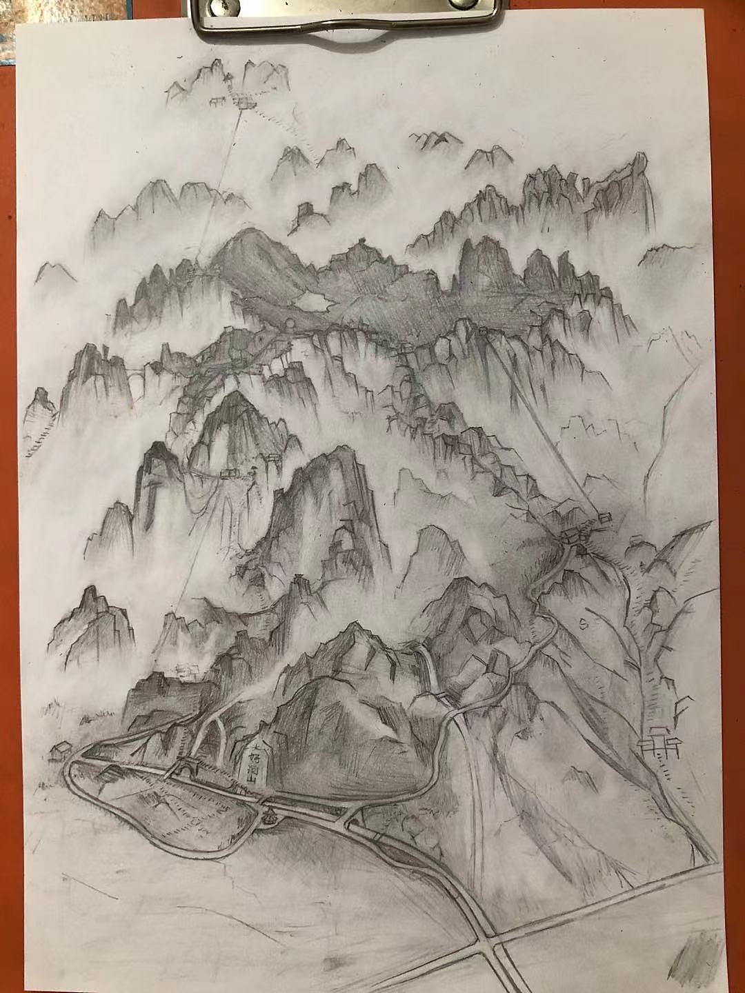 黄山地图创作（图ZMjYyMjY1NTg0） - 商业插画 - 站酷设计师沉默的卡卡原创素材 - 站酷ZCOOL