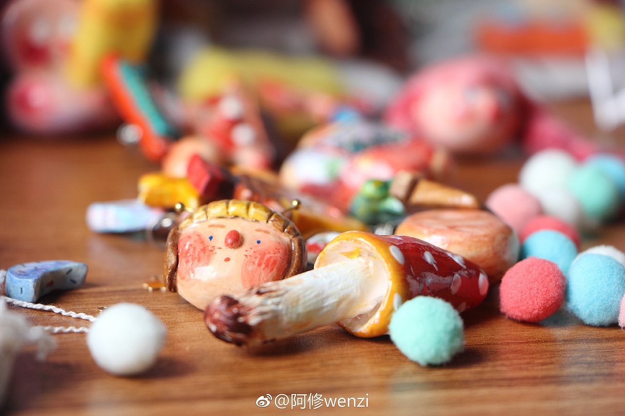 我的小可爱们 ——黏土手作（图ZODMyMjIyNDA=） - 首饰设计 - 站酷设计师阿修wenzi原创素材 - 站酷ZCOOL