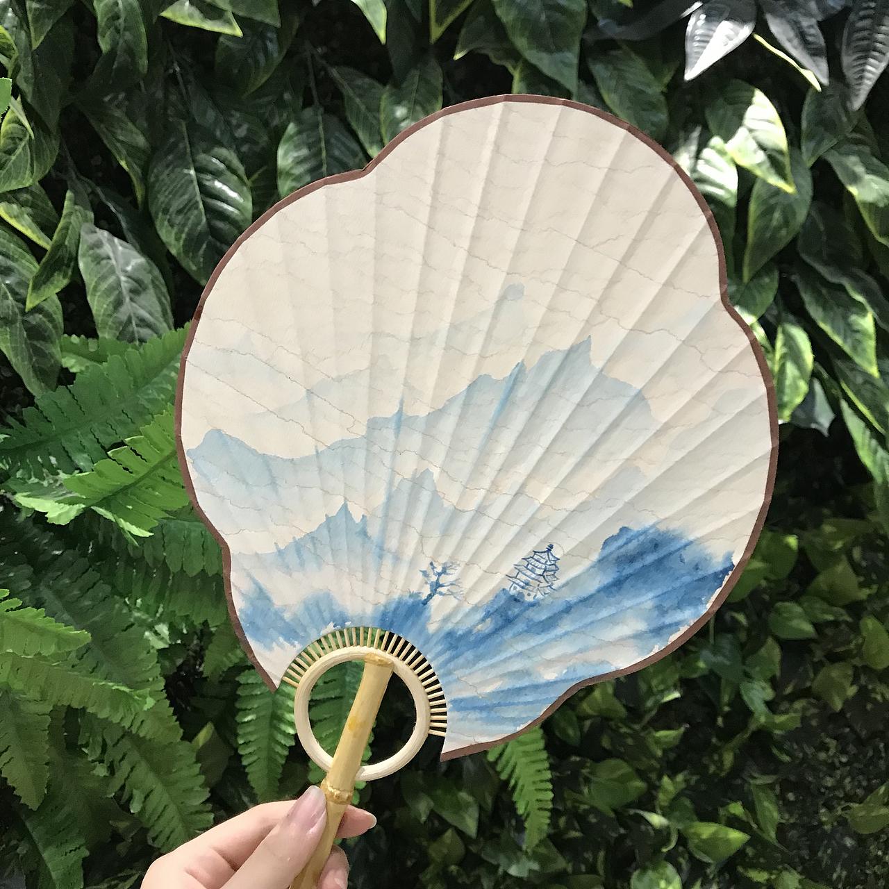 夏日无凉风 何不执扇行？（图ZMTYxNzg1NzYw） - 绘画 - 站酷设计师喵喵不吃鱼呀原创素材 - 站酷ZCOOL