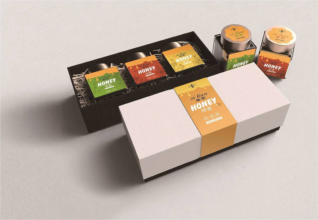 惜甜蜂蜜包装设计（图ZMjM2MDI5MzIw） - 包装 - 站酷设计师明度创意原创素材 - 站酷ZCOOL