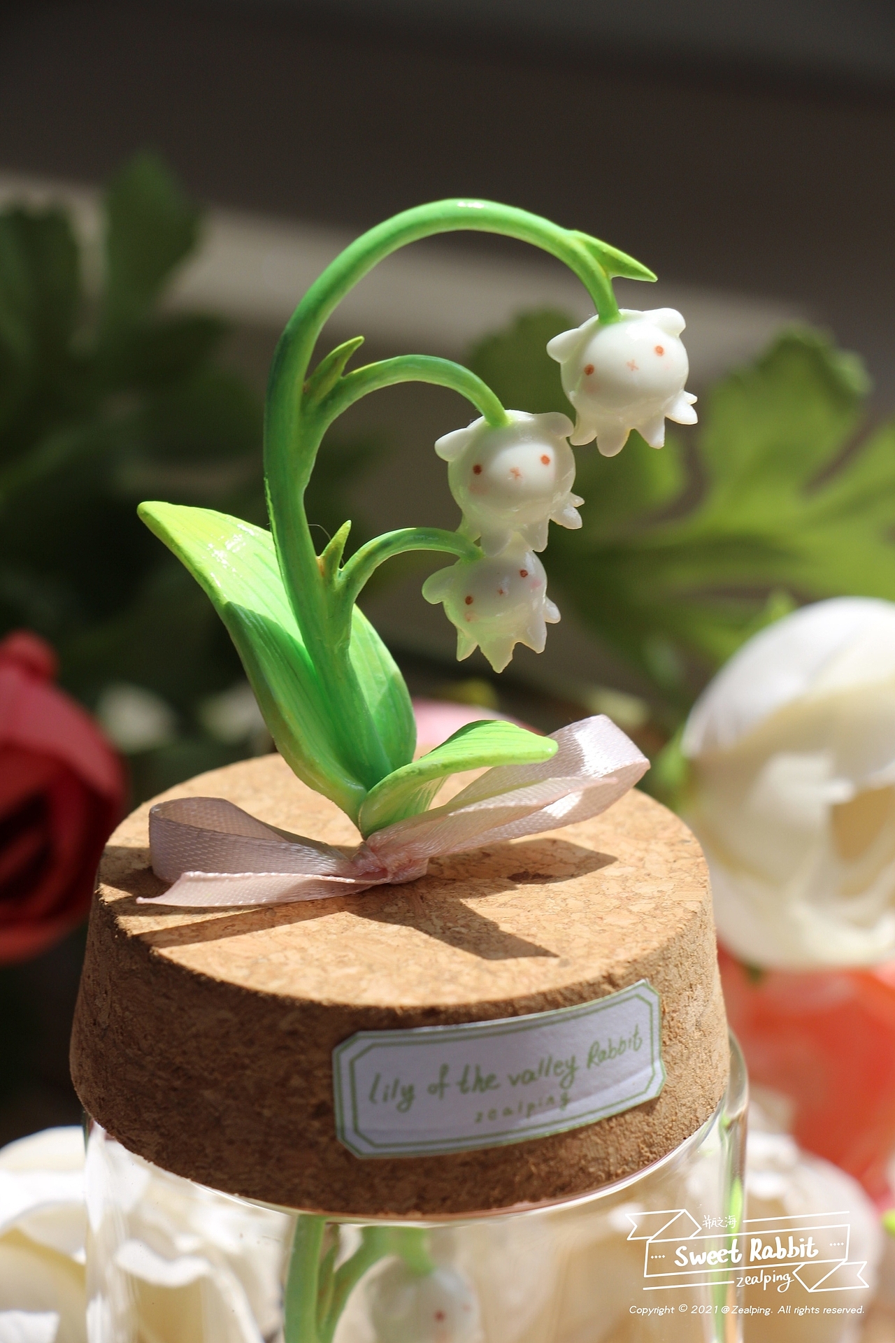 zealping丨芳草铃兰花兔玻璃罐手作摆件（图ZMjU1ODYxNTUy） - 手办/模玩 - 站酷设计师zealping原创素材 - 站酷ZCOOL