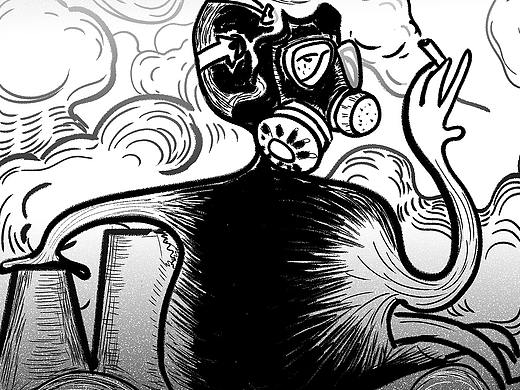 荒诞——基于人类破坏环境的视觉设计