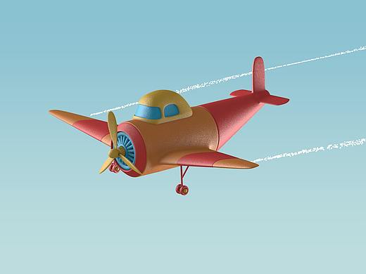 C4D練習(xí)-卡通飛機（個人主頁-ZNDgzMjg2MTI=） - 動畫/影視 - 站酷設(shè)計師京東熱原創(chuàng)素材 - 站酷ZCOOL