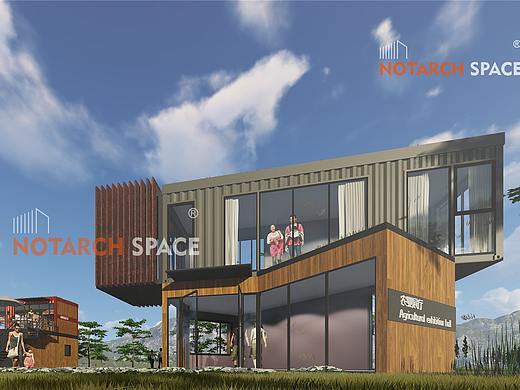 农业用地上的集装箱建筑 集装箱商业2