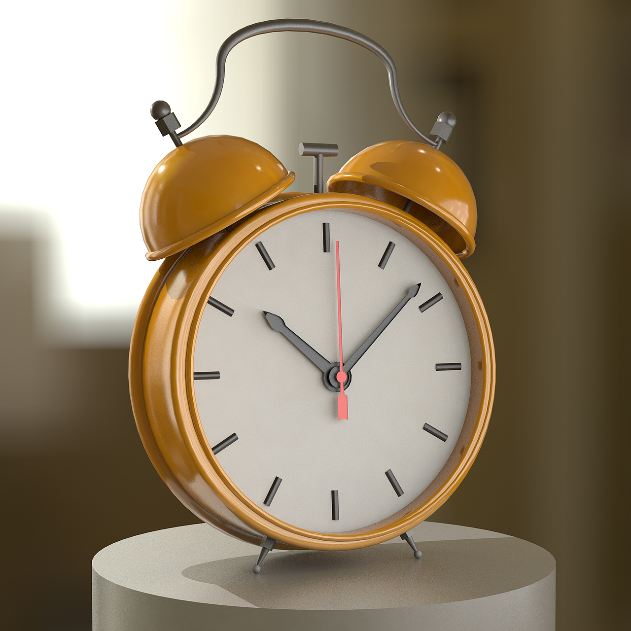 C4D建模-闹钟建模