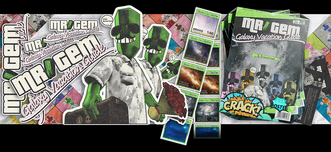 “宝石先生·银河度假指南”|NFT数字艺术藏品IP设计