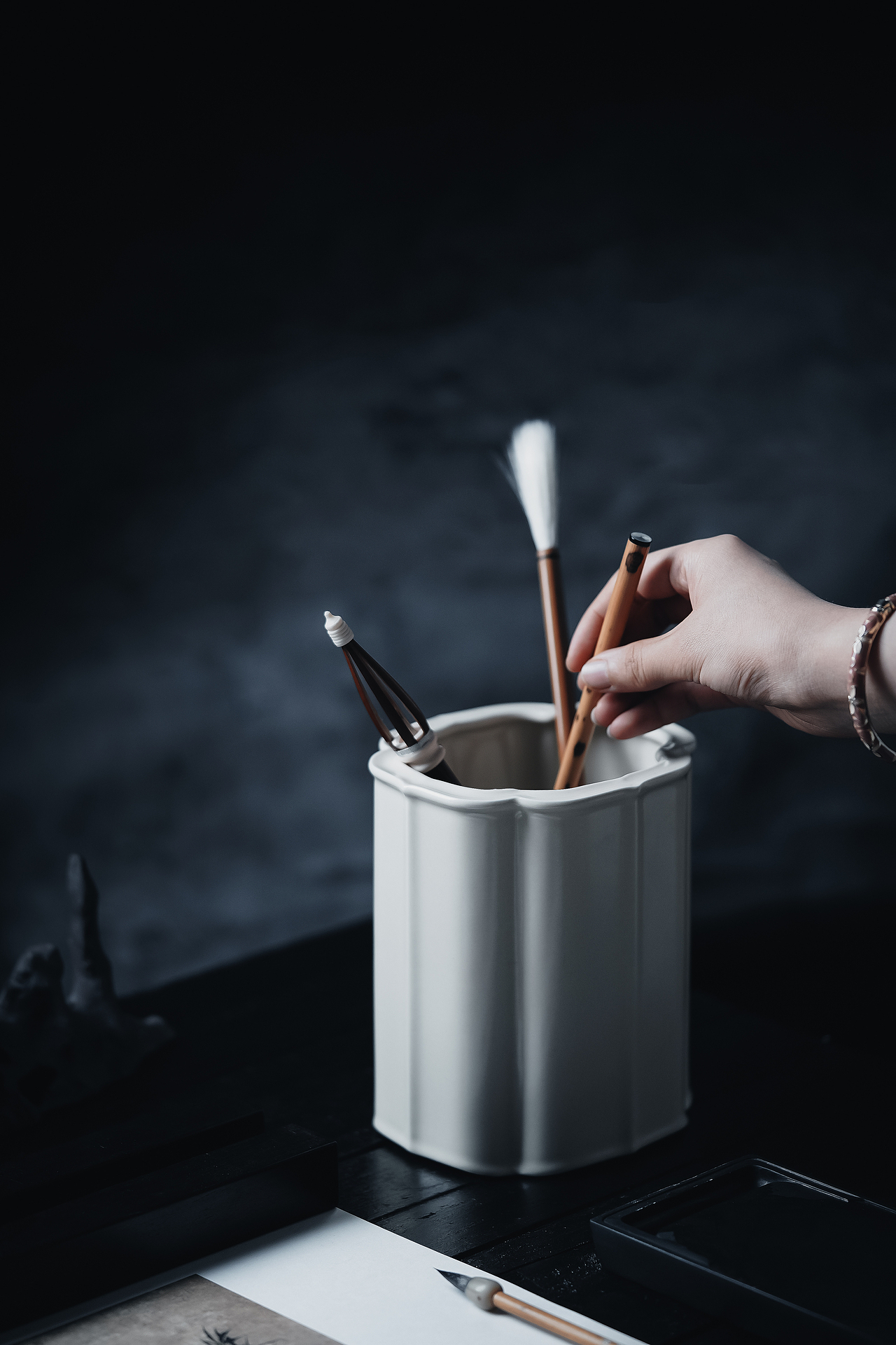 荣宝斋——仿清乾隆海棠笔筒（图ZMzUzMjYyMzcy） - 产品摄影 - 站酷设计师飞翔的大西瓜原创素材 - 站酷ZCOOL