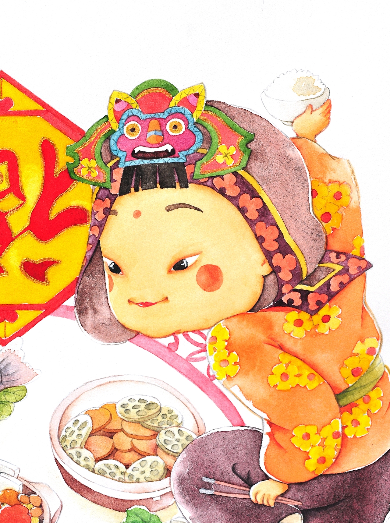 年 味（图ZNjkzNTI2MTY=） - 创作习作 - 站酷设计师爱做梦的猫原创素材 - 站酷ZCOOL