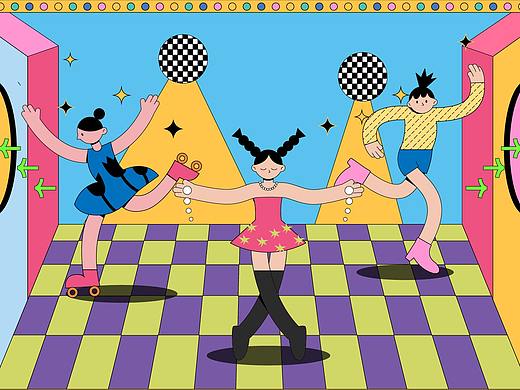 孟菲斯插画创作
