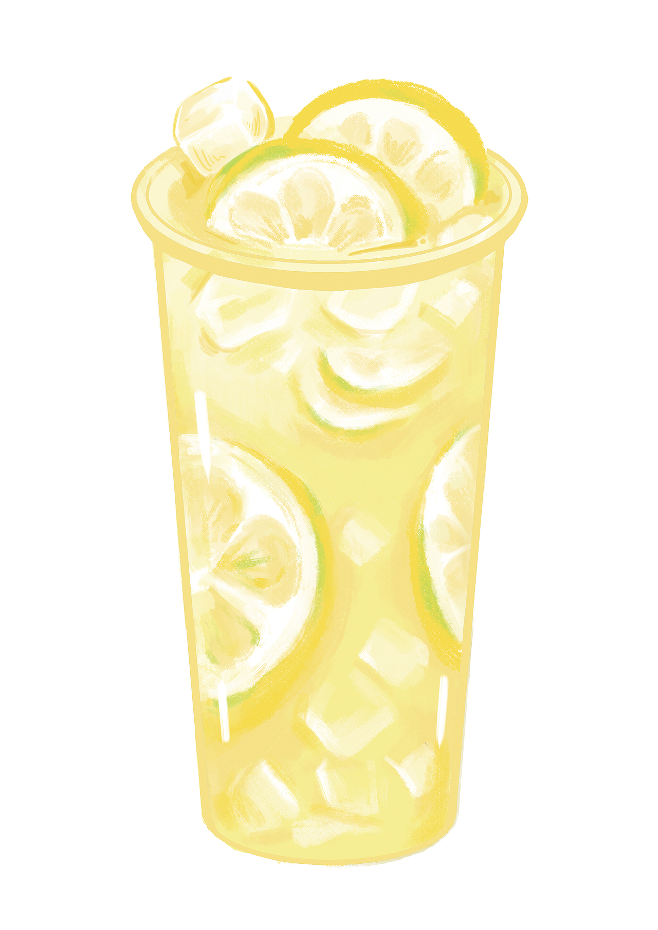 柠檬茶手绘