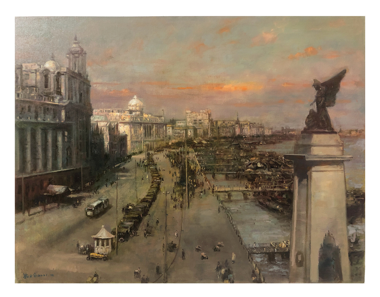 《老上海》|纯艺术|绘画|刘文全油画工作室 - 原创作品 - 站酷 (zcool