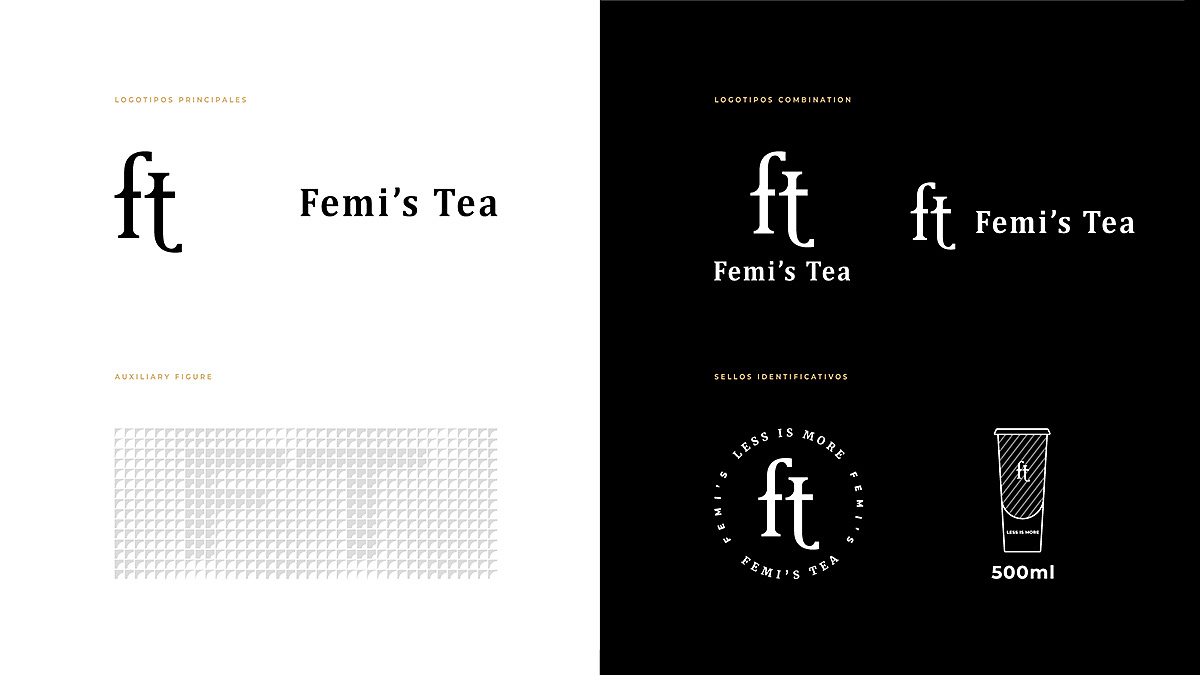 高端茶饮femistea茶包里茶饮综合体logovi设计