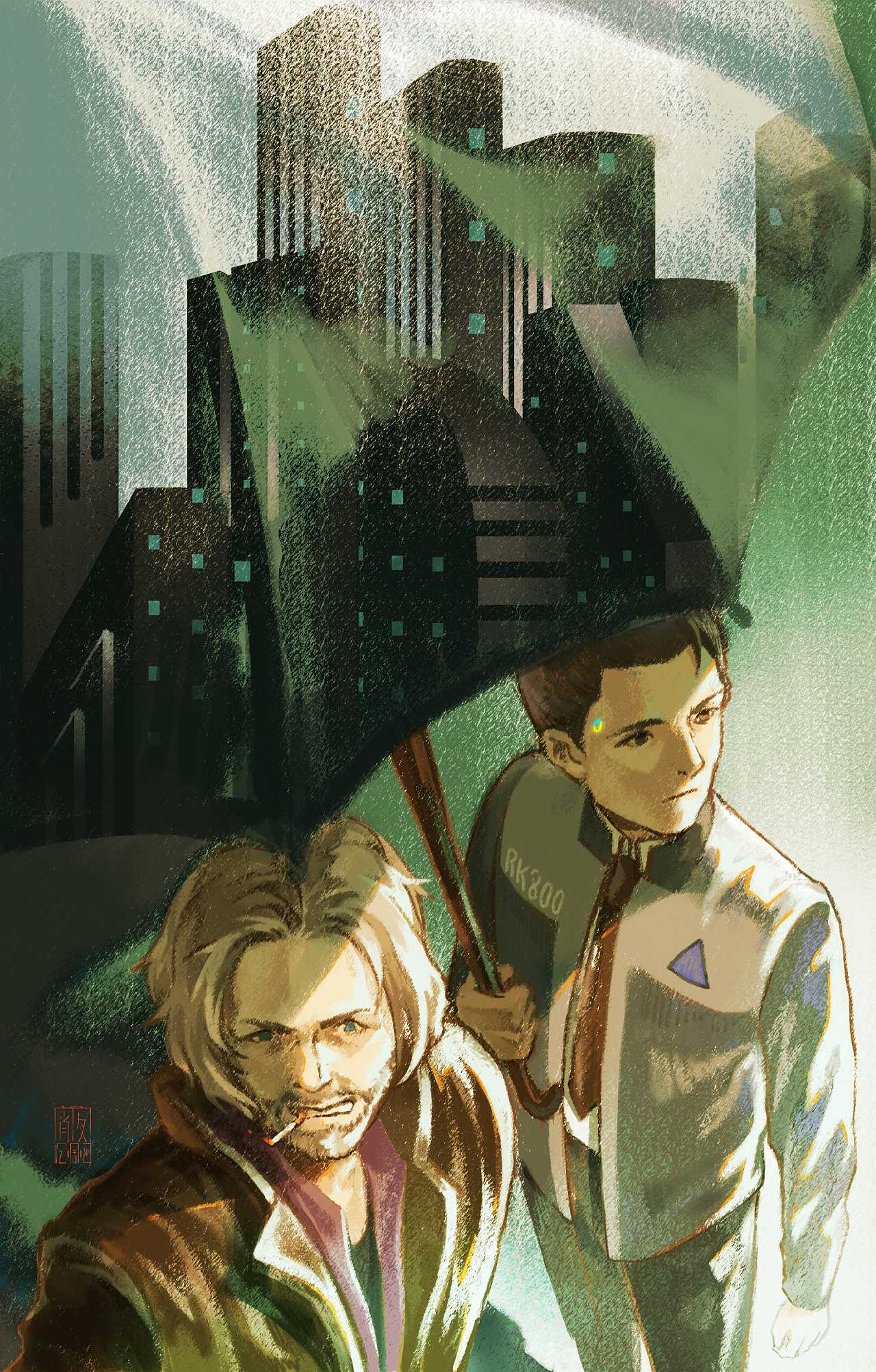 底特律:变人|插画|创作习作|l孔武有力l_原创作品-站酷zcool