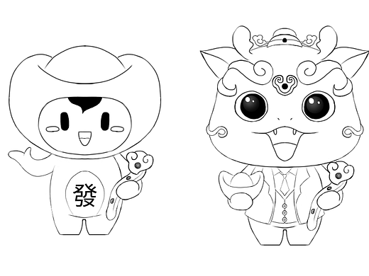 财神吉祥物创作