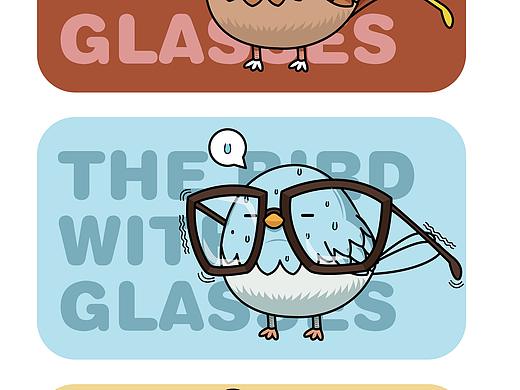 戴眼镜的鸟