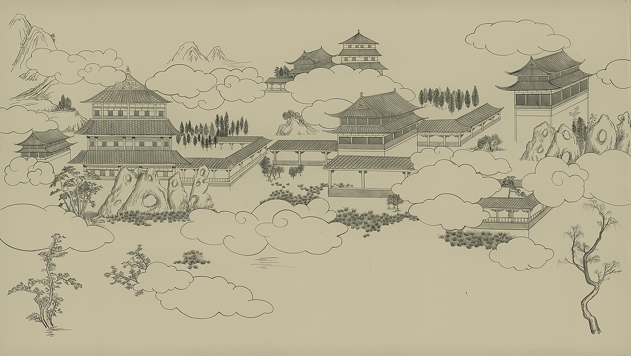 艾嘉利丝印壁画（山水篇）（图ZMjI4NDE0MjY0） - 绘画 - 站酷设计师杰克杰原创素材 - 站酷ZCOOL