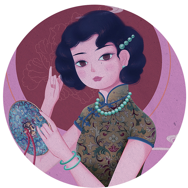 2021女神节前完成女神礼盒 民国女神哦（图ZMjQ1NTA0MzQ0） - 创作习作 - 站酷设计师画画的七月原创素材 - 站酷ZCOOL