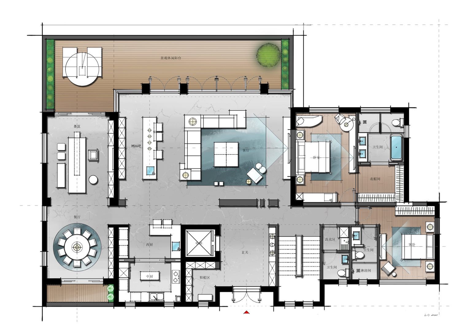 ipad轻松绘制各种不同风格的平面彩图