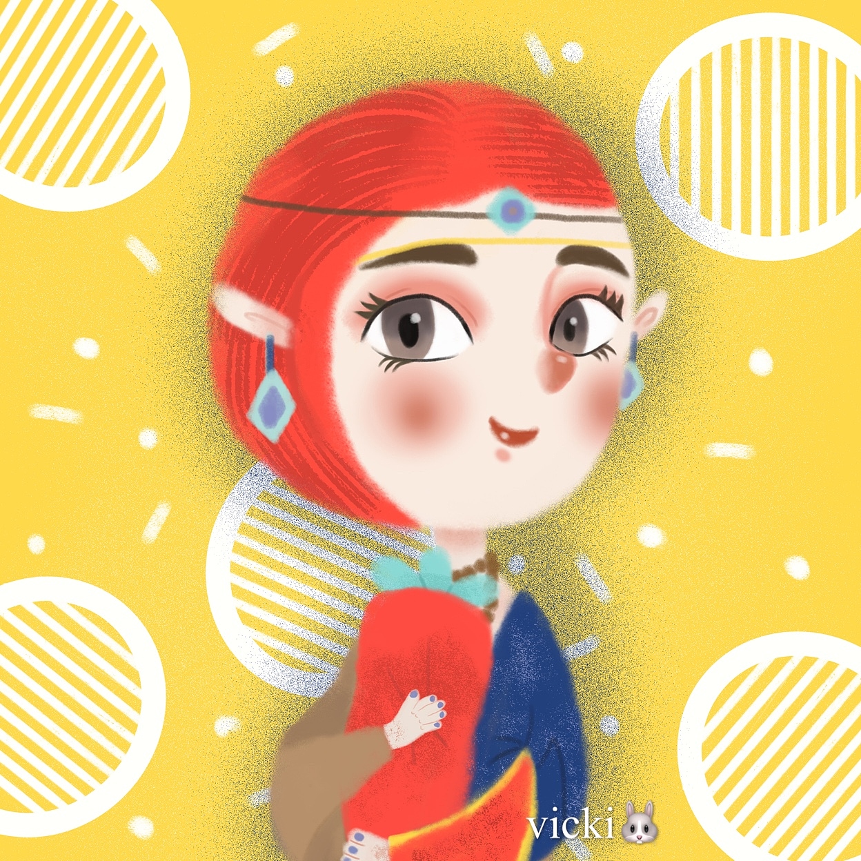 名画转插画系列（图ZMTkyMDY5MzAw） - 儿童插画 - 站酷设计师vicki兔子原创素材 - 站酷ZCOOL