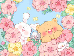 最近画的一些治愈系插画