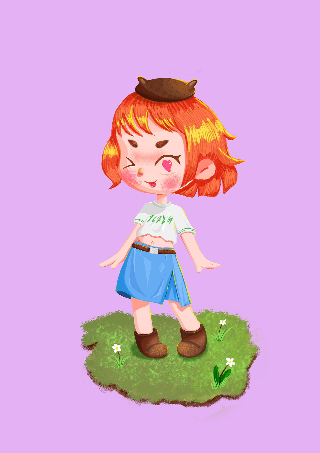 小女孩（图ZMjk0NTYzNjI0） - 创作习作 - 站酷设计师张子午插画原创素材 - 站酷ZCOOL