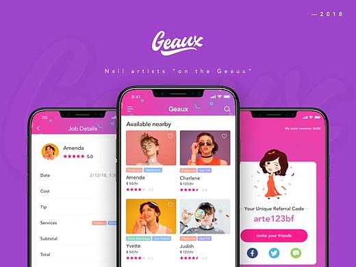 Geaux—Nails at Your Fingertips（美甲应用APP）