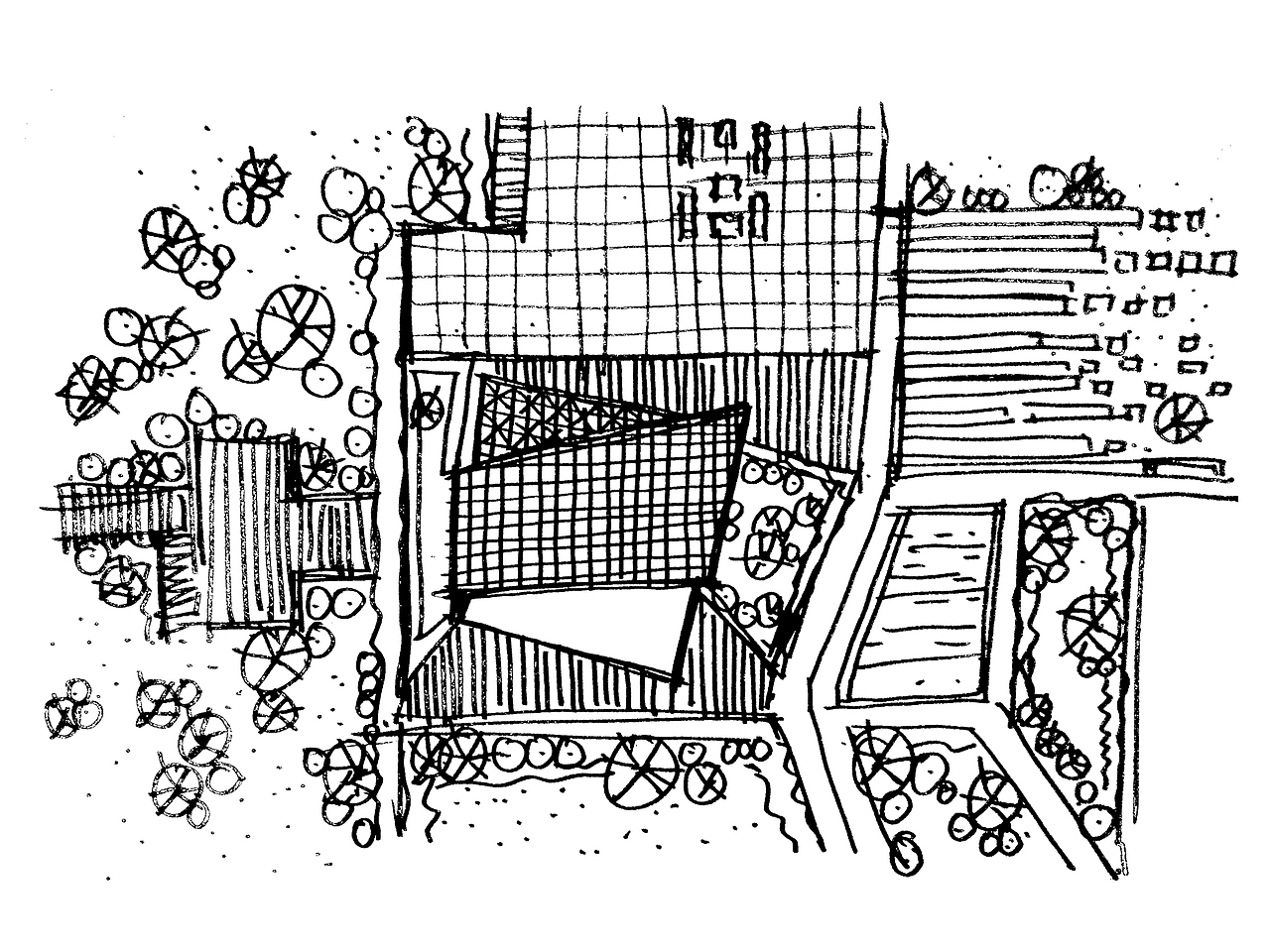 然后是我的灵魂手绘画作,周边景观的大概设计。