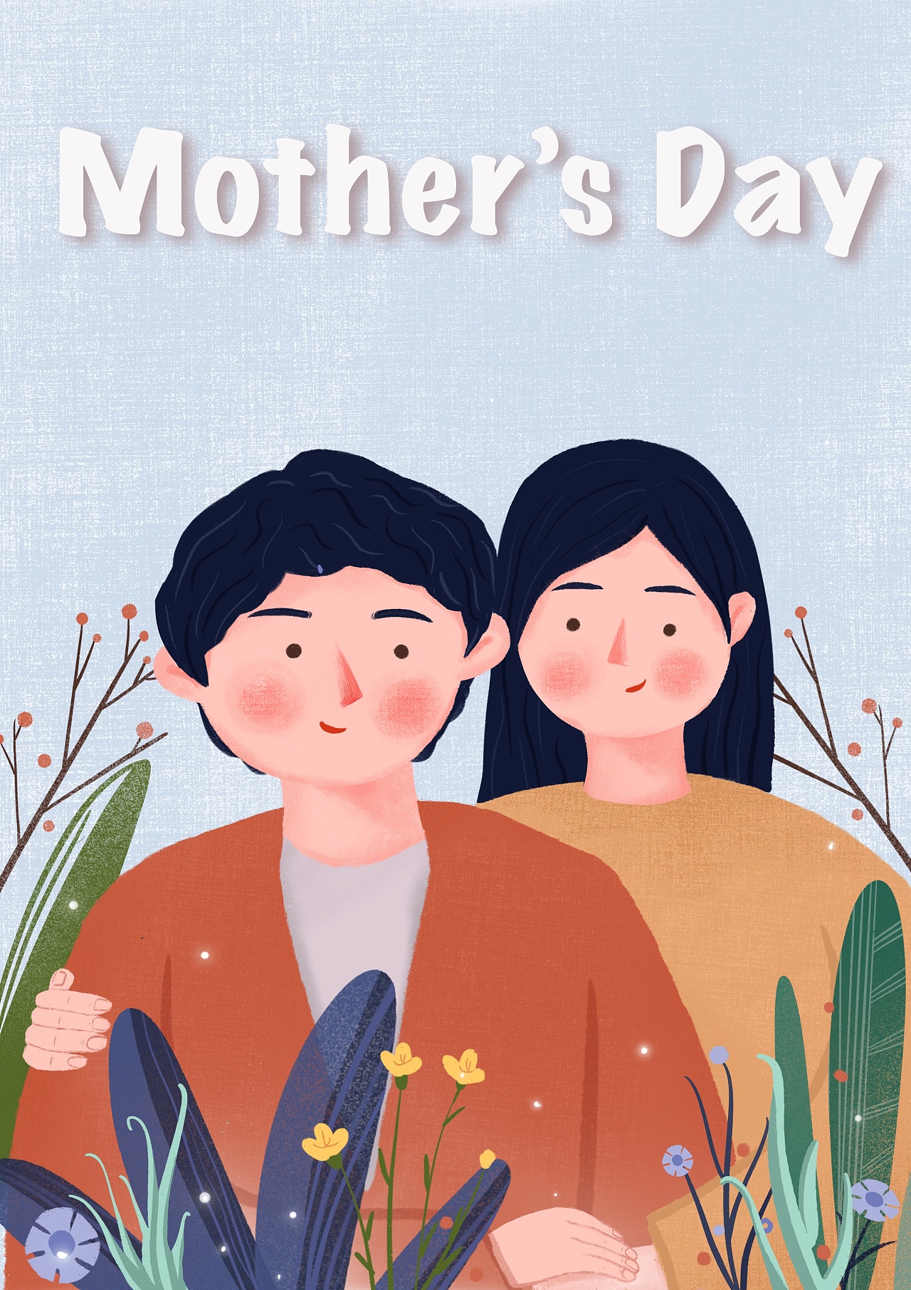 母亲节插画