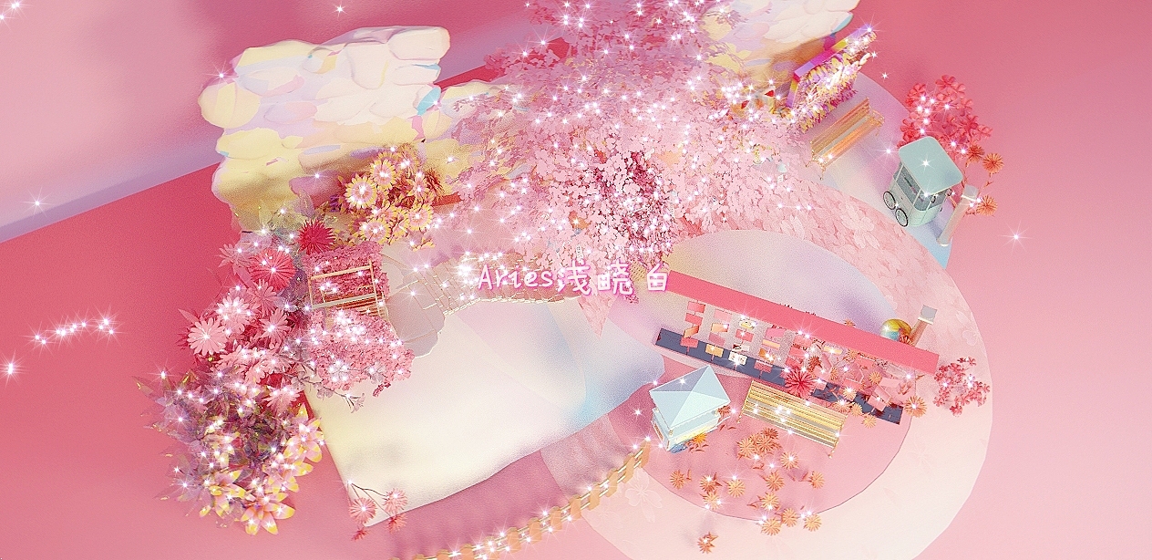 春季甜品樱花DP美陈快闪效果图（图ZMjQ0MTIwMDky） - 展陈设计 - 站酷设计师Aries浅晓白原创素材 - 站酷ZCOOL