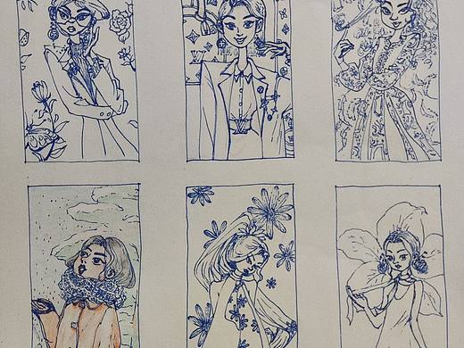 这段时间的练习,临摹+照片转插画