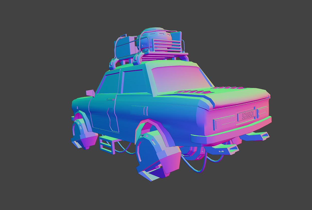 【Blender】扎克小蓝车，硬肝两天，交作业来了（图ZMzIzMjQyNTY4） - 场景 - 站酷设计师奥斯特洛夫斯中原创素材 - 站酷ZCOOL