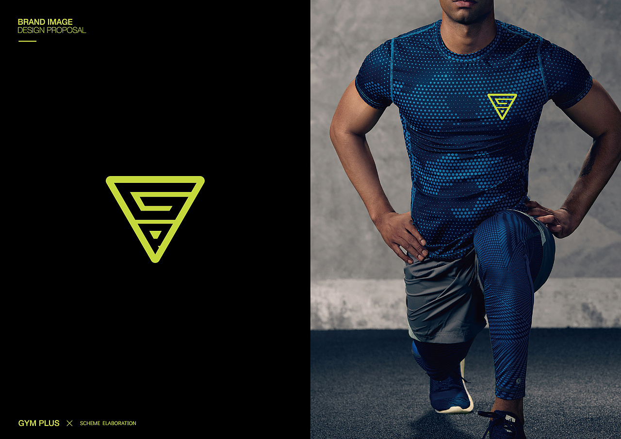 gp健身logo设计 | 力量与美的碰撞_bmd品牌设计-站酷zcool