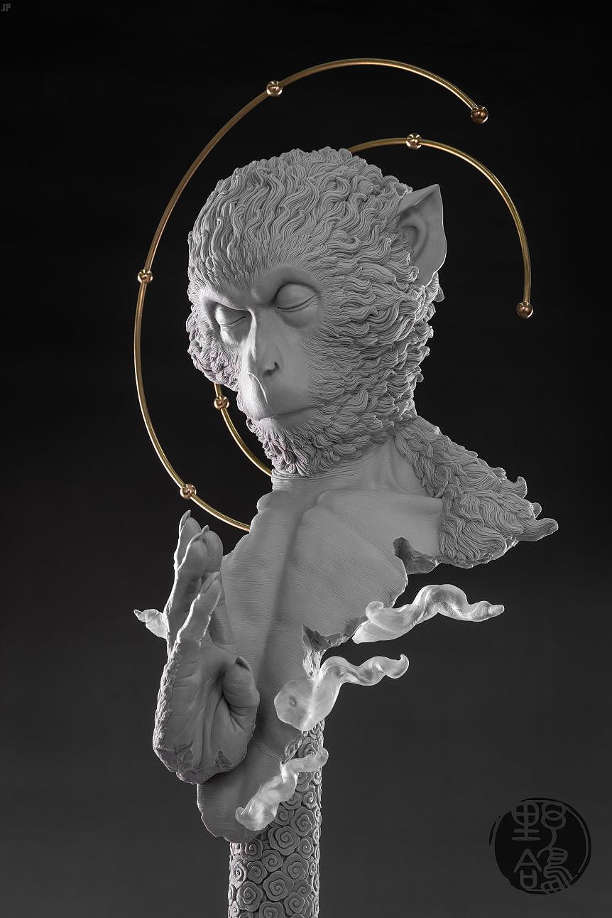 野鸽原创雕塑Gk作品《空》