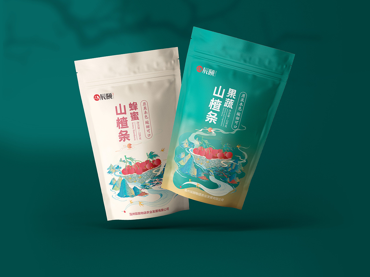 山楂条食品包装袋设计